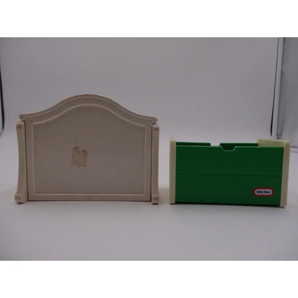 Little Tikes Dollhouse Toy Box Green White 4